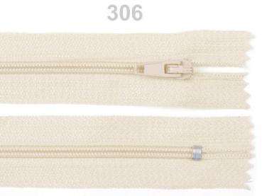 Reißverschluss Spirale Breite 3 mm Länge 20 cm pinlock Creme